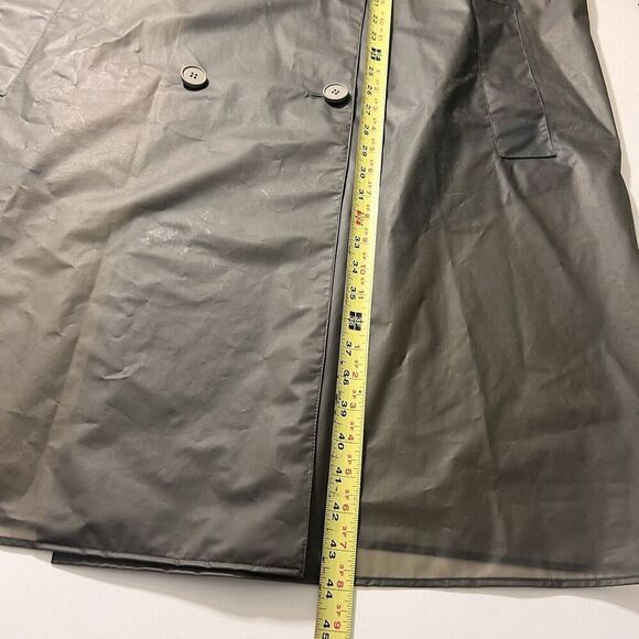Maison Margiela Vynl Trench Coat Womens 42 Rain Jacket Double Breasted Oversized - Picture 9 of 10